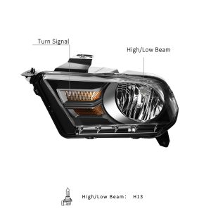 2010-2014 Ford Mustang Headlights-3