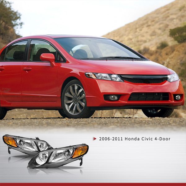 2006 2011 Honda Civic Sedan Headlights 6