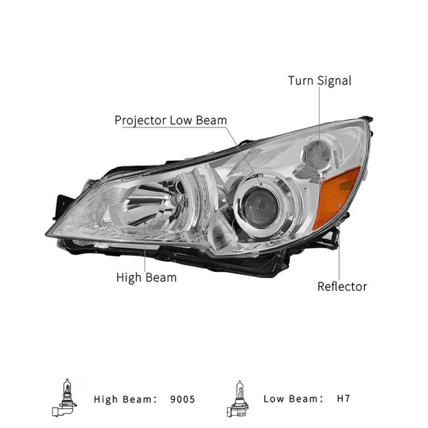 10-14 Subaru Outback Legacy Headlights-2