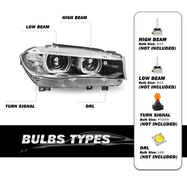 2014-2018 BMW X5 Headlights-3