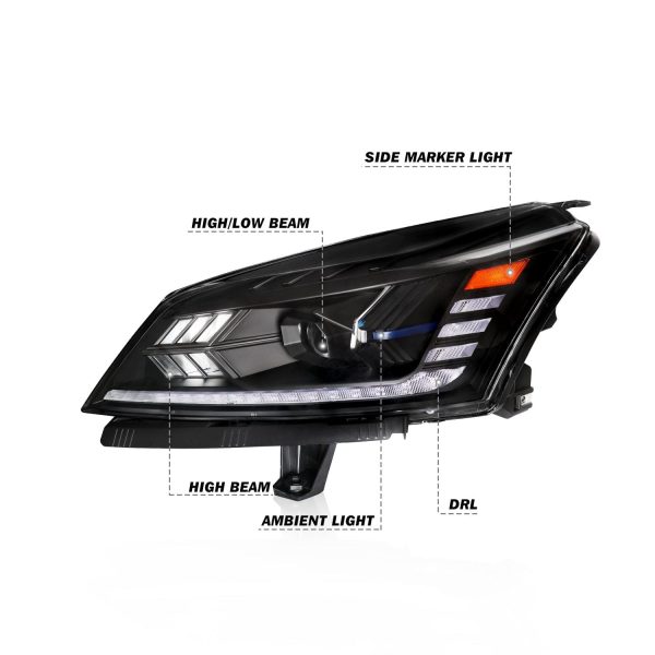 2013-2017 Chevy Traverse Full LED Projector Headlights-4